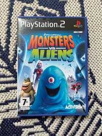 Gra do konsoli PlayStation 2 Slim - "Monsters vs Aliens"