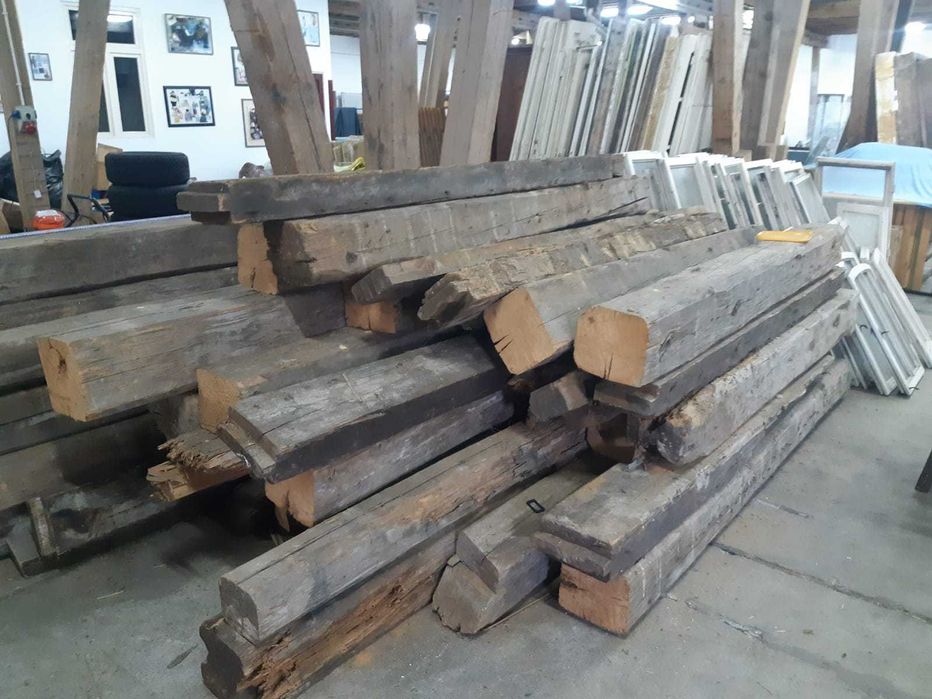 Belki drewniane masywne 6 m , 5 m i 2 m – duża ilość! SUPER CENA!