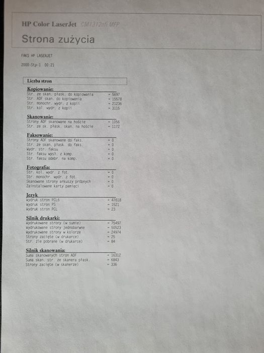 Drukarka Urządzenie WieloFunkcyjne Laserowe Kolor HP LaserJet CM1312
