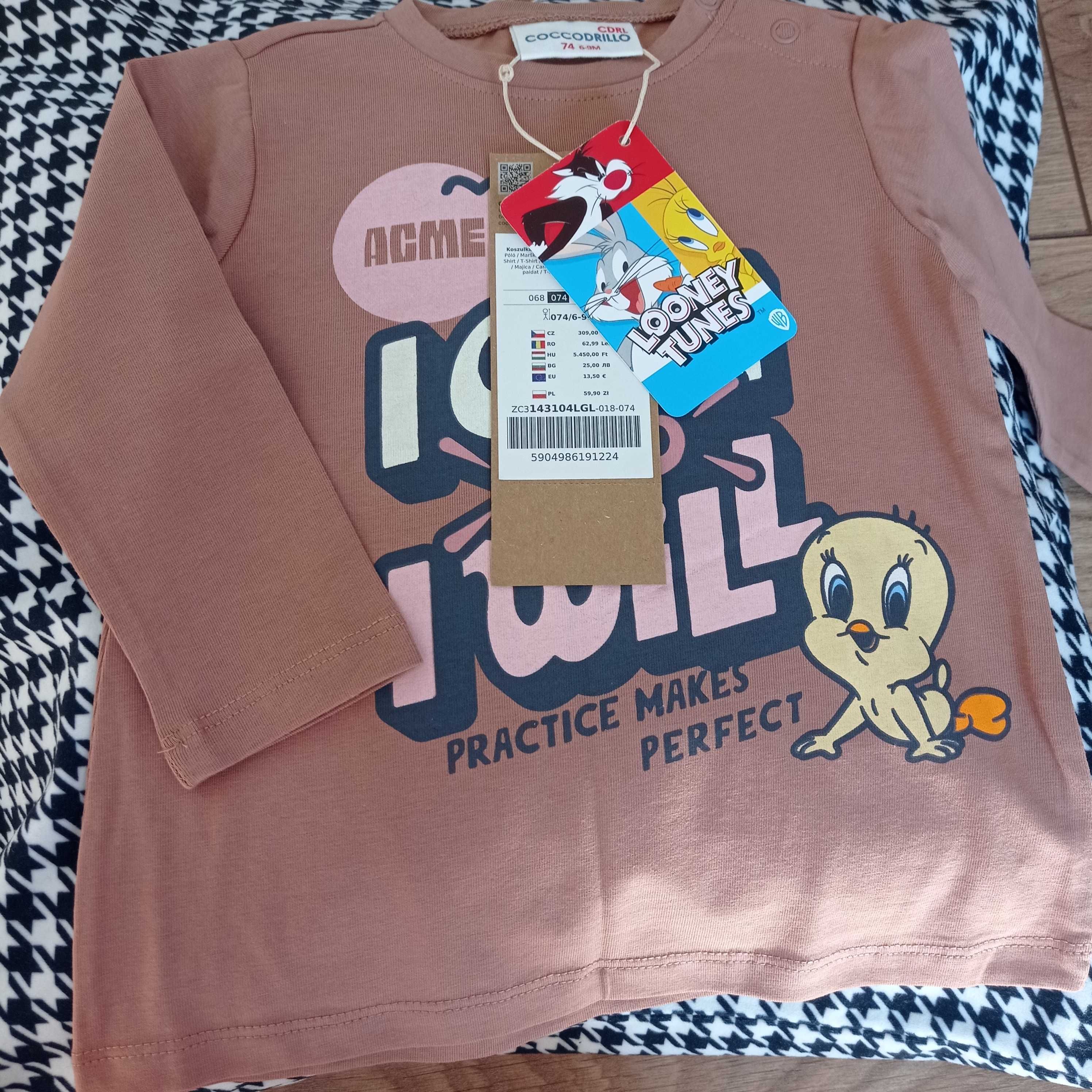 Koszulka z długim rękawem cocodrillo nowa!!