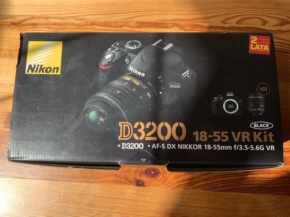 Nikon D3200 obiektyw 18-55 mm