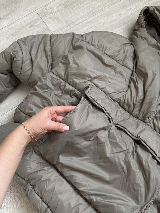 Продам зимовий пуффер анорак оверсайз мокко колір