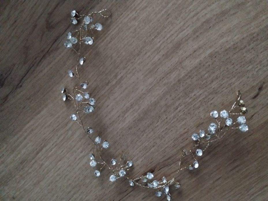 Ozdoba do włosów ślub + opaska + podwiązka