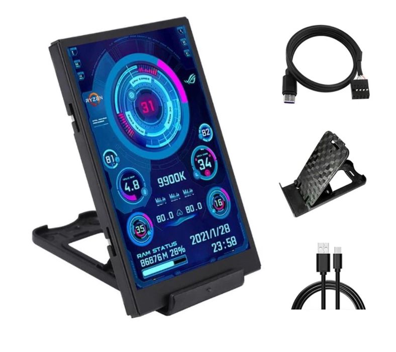 (НОВЫЙ) Экран для мониторинга информации о состоянии работы ПК AIDA64