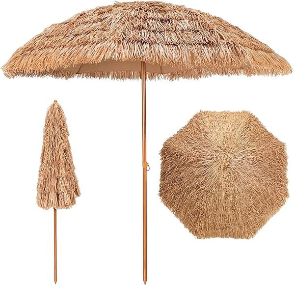Guarda-sol chapéu de sol tropical piscina praia jardim 200 cm - NOVO
