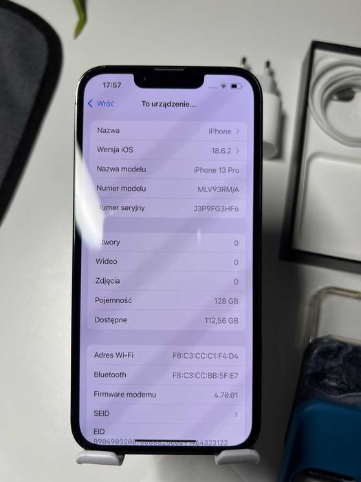 Smartfon Apple iPhone 13 Pro 6 GB / 128 GB 5G kolor szary ZESTAW