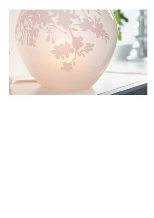 Candeeiro de mesa vidro Knubbig do IKea