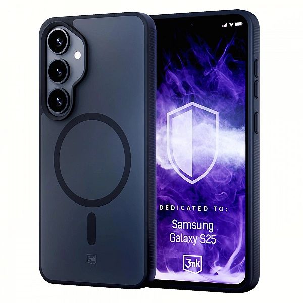 Etui 3mk Smoke MagCase na Samsung Galaxy S25 - czarne