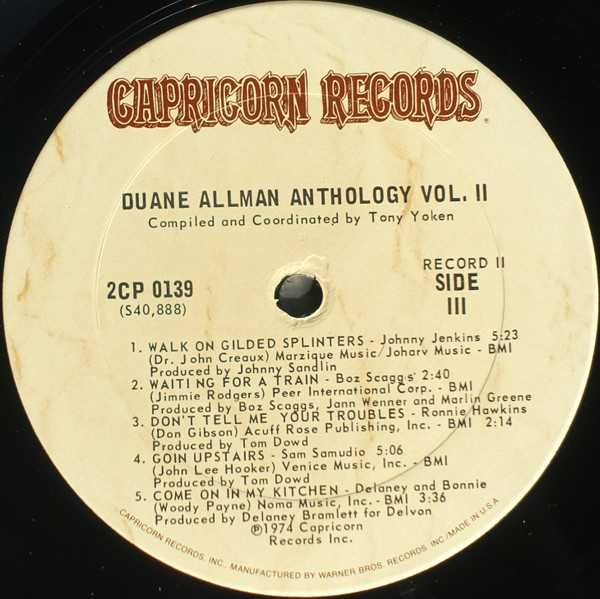 Duane Allman - An Anthology Vol II  (2 Lp's)