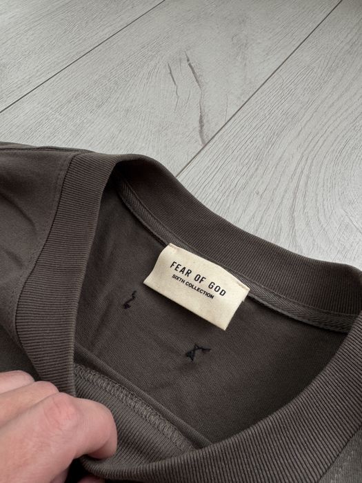 Лонгслів кофта Fear Of God Fog хакі М розмір