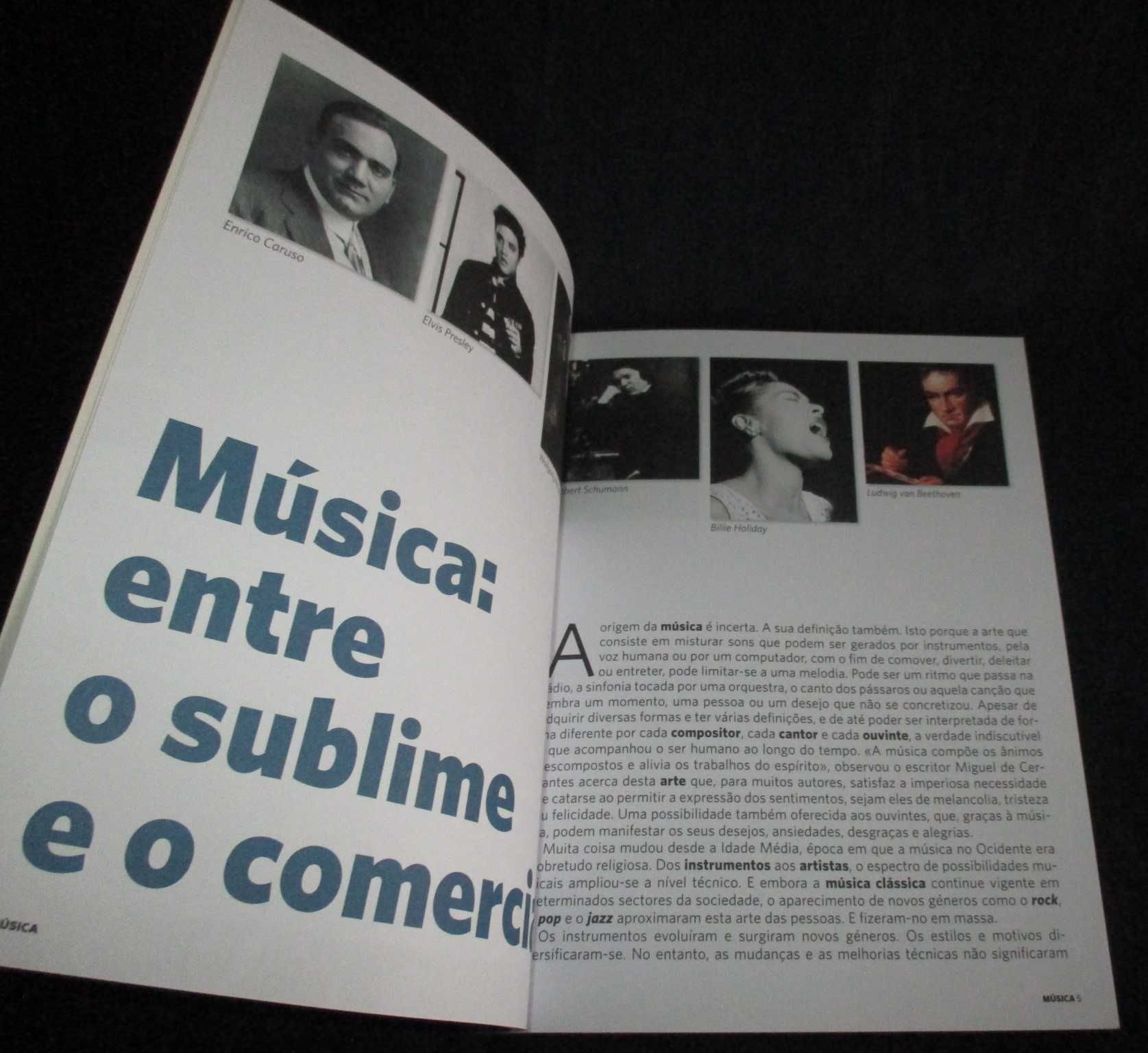 Livro Música Exercícios visuais infografias perguntas e respostas