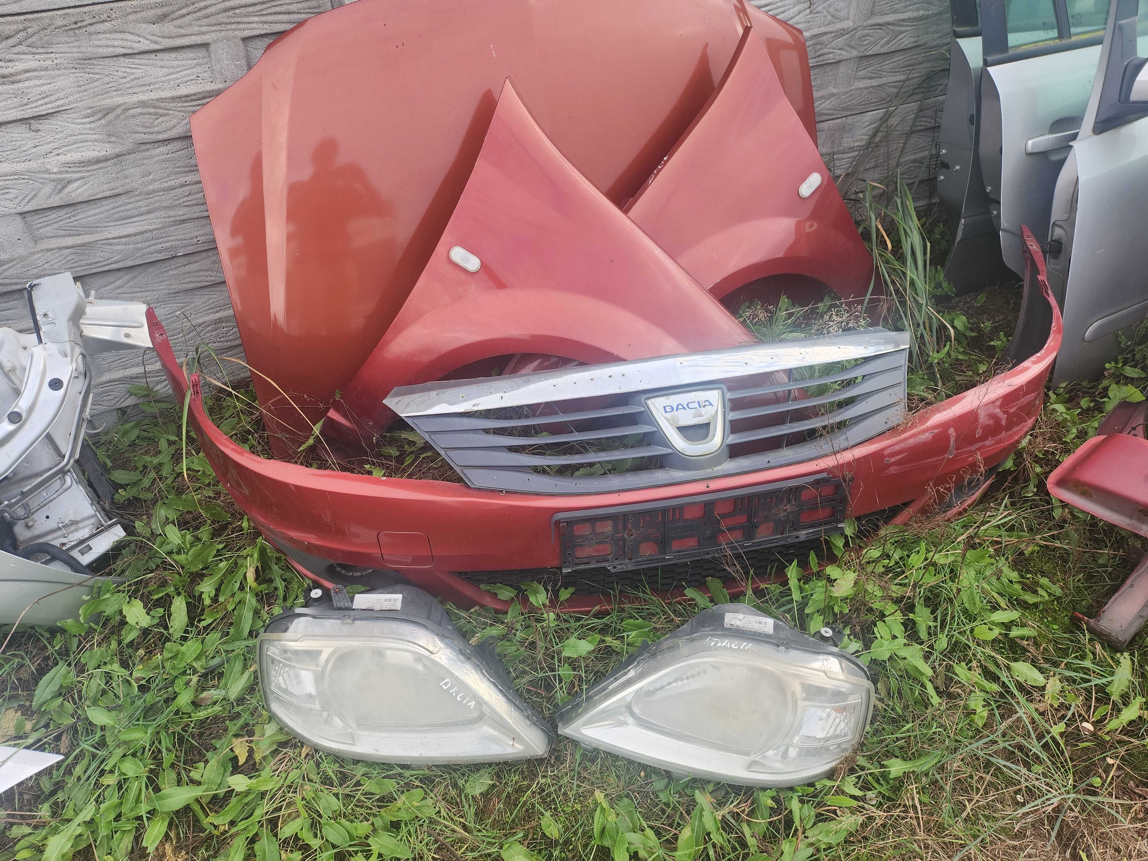 Kompletny przod maska zderzak blotniki lamy dacia logan 1 I