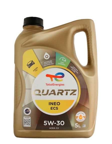 Oleo 5L Total Quartz 5w30 INEO ECS NOVO e SELADO