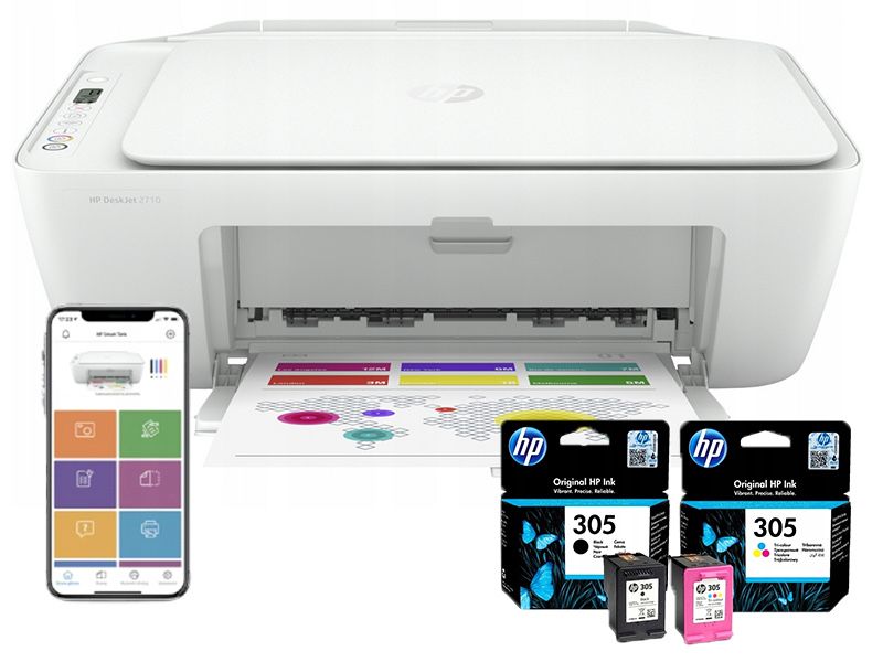 Tania Smart Drukarka Skaner HP DeskJet 2720e Wi-Fi Smart App