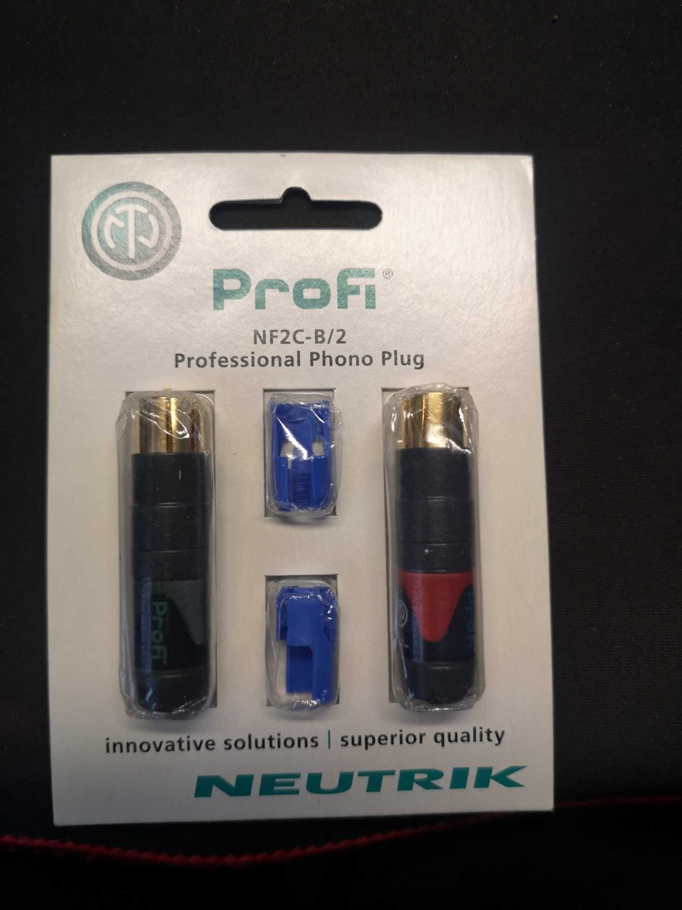 Конектори RCA Neutrik NF2C-B/2, комплект з 2 шт.