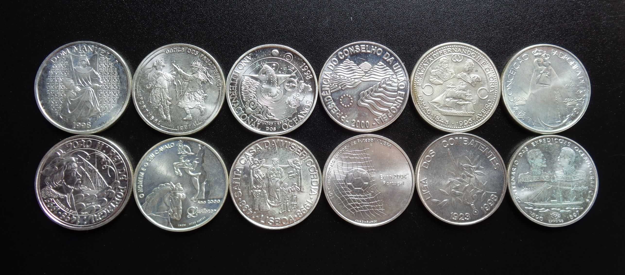 Lote de 12 Moedas 1.000 Escudos Prata