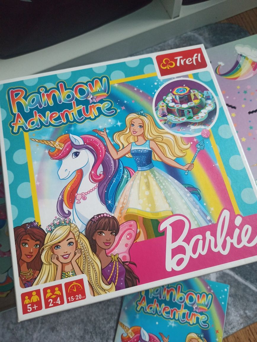 Barbie gra Rainbow Adventure Trefl