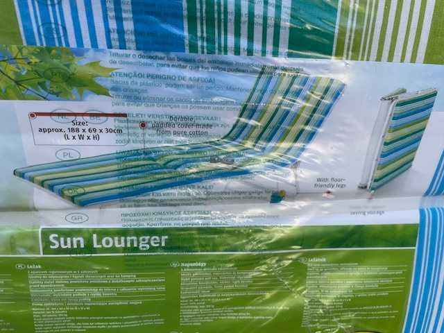 Leżak rozkładany Sun Lounger 188x69x30