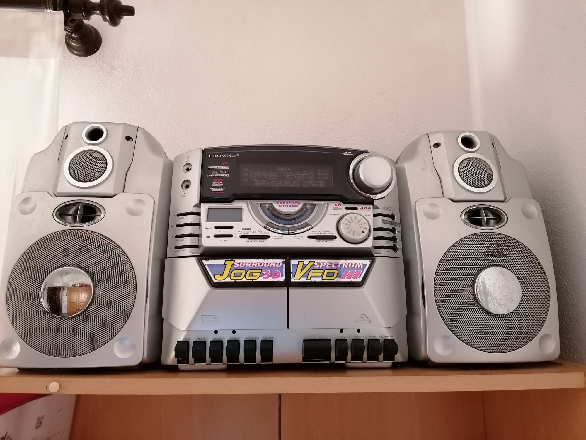 Rádio para cassetes e cd