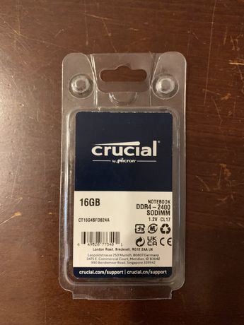 RAM Crucial 16gb 2400MHz cl 17 DDR4