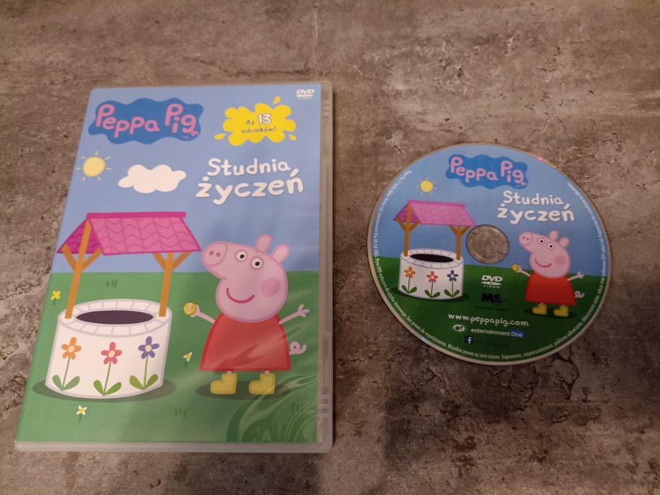 Dvd świnka Peppa Studnia życzen i gratis Mieszkańcy ogrodu