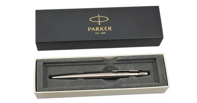 Długopis PARKER SREBRNY z klipsem + Pudełko Parker