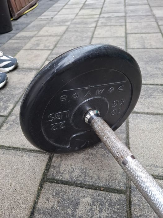 Sztanga prosta + 34kg obciążenia
