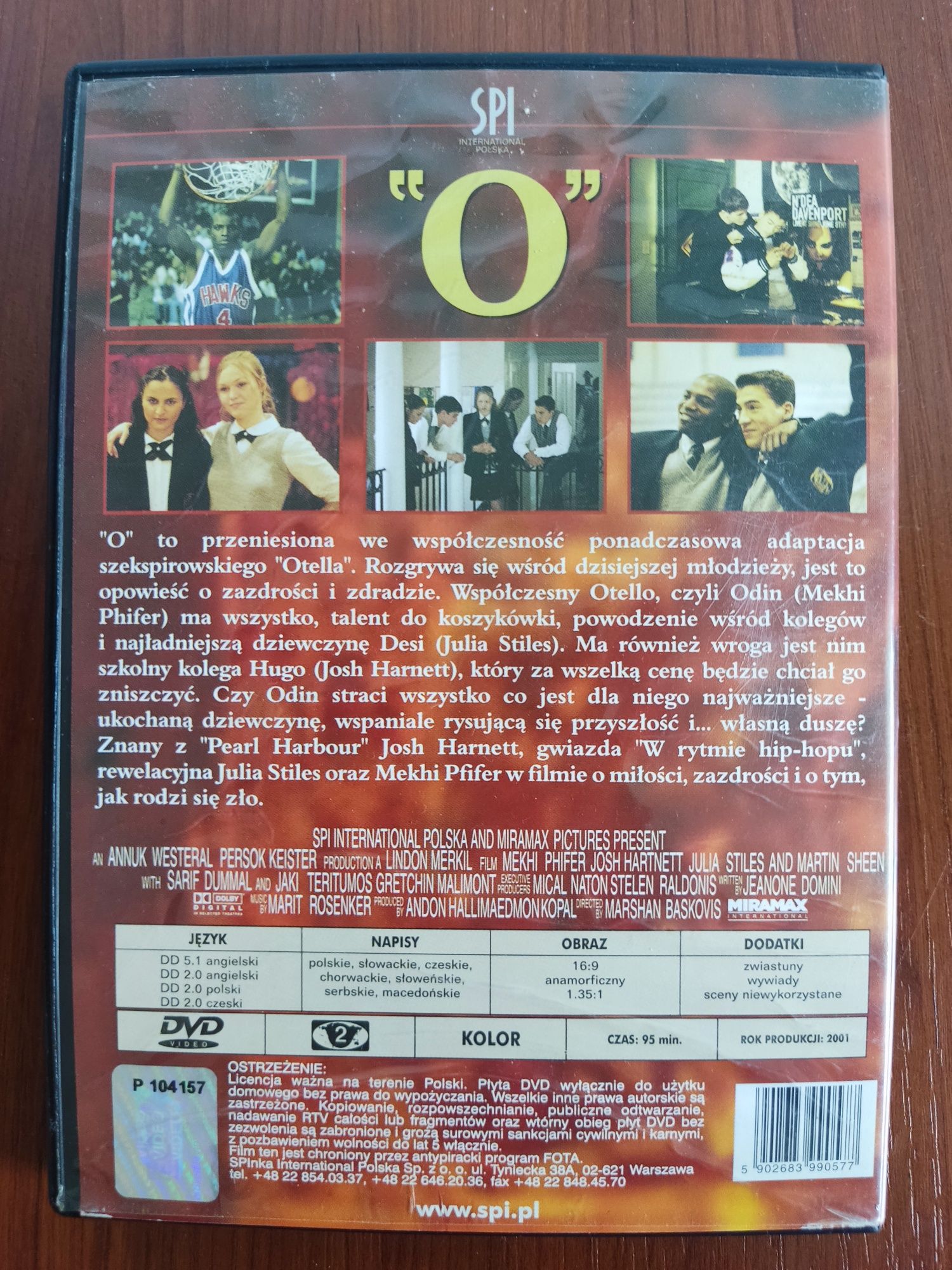 Othello film DVD