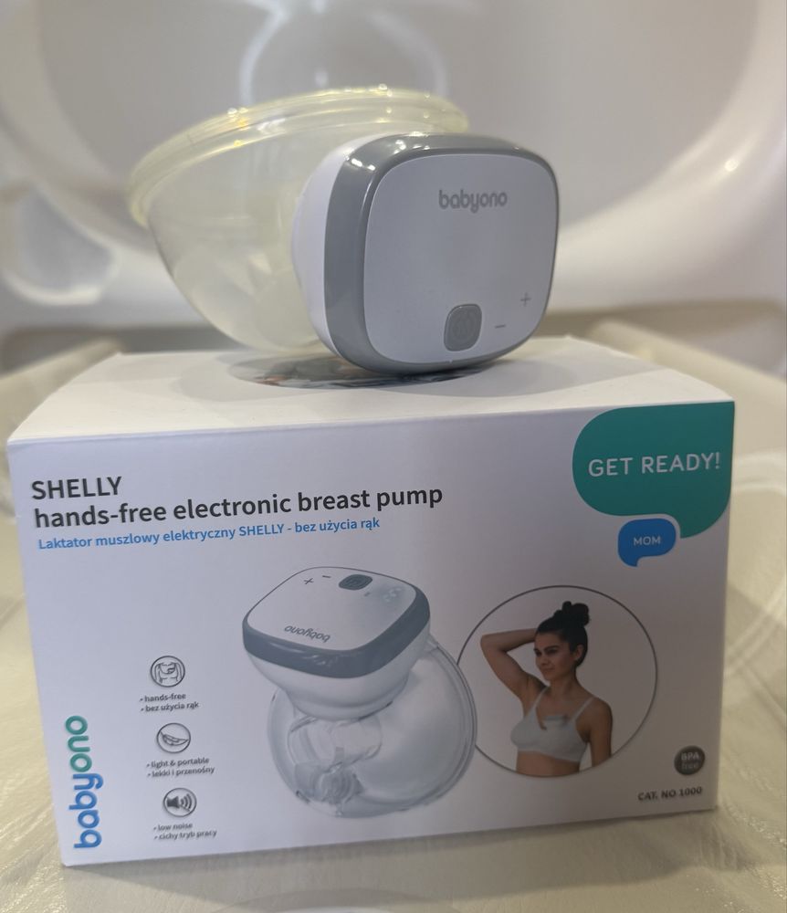 Babyono SHELLY (вільни руки) електричний молоковідсмоктувач