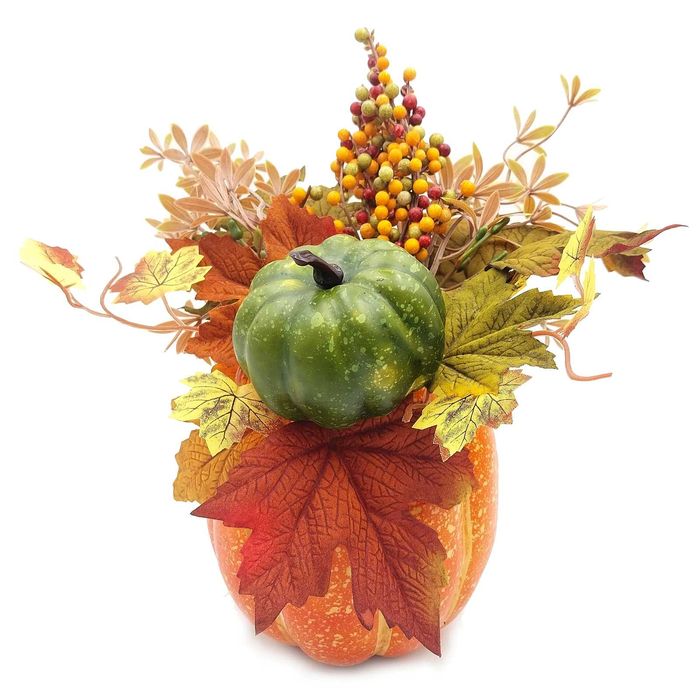 Stroik Jesienny Dynia sztuczna dekoracja 30 cm