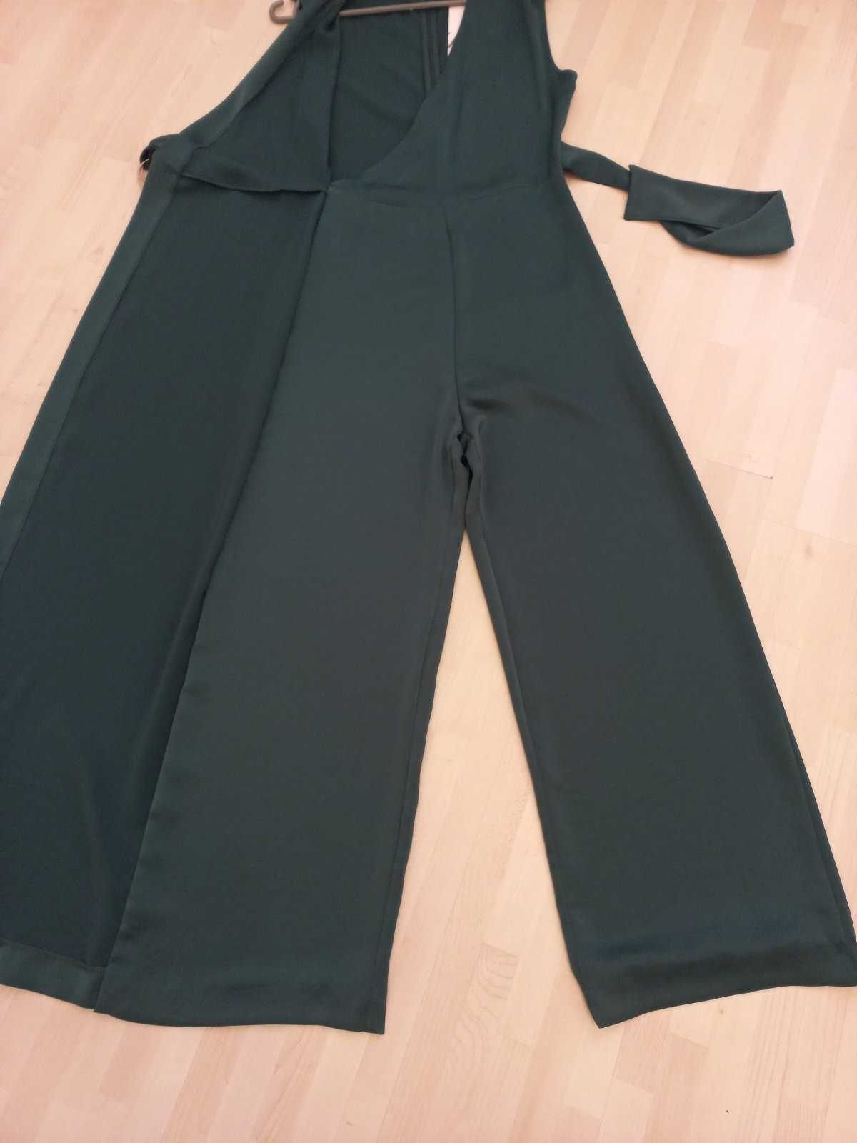 Новый стильный комбинезон темно-зеленого цвета ZARA. Испания, р.XS