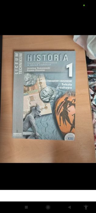 podręcznik Historia 1 Teksty źródłowe. Liceum, technikum Autor:Jarosła
