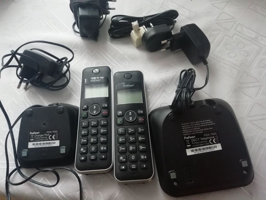 Telefon stacjonarny PROFOON PDX-7920  2 słuchawki