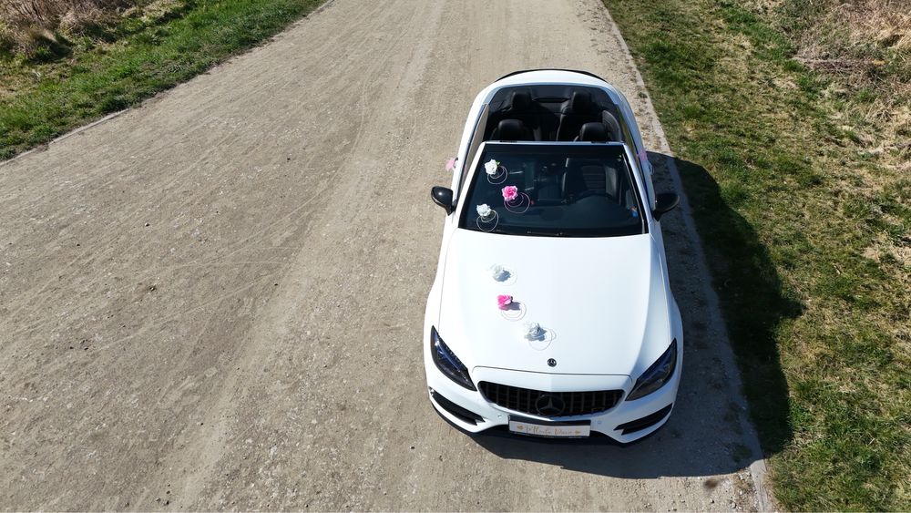 Samochód do ślubu. Auto na ślub. Mercedes V Klasa, C Cabrio z kierowcą