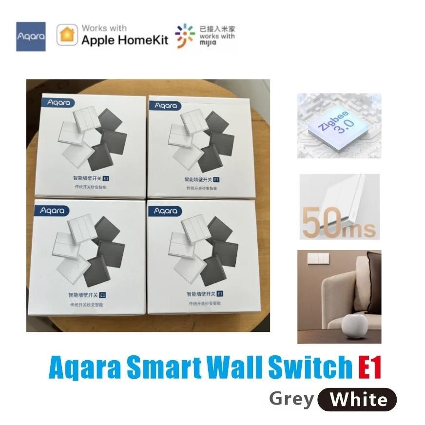 ⫸Розумний вимикач Aqara E1 Wall Switch EU QBKG41LM Выключатель HomeKit