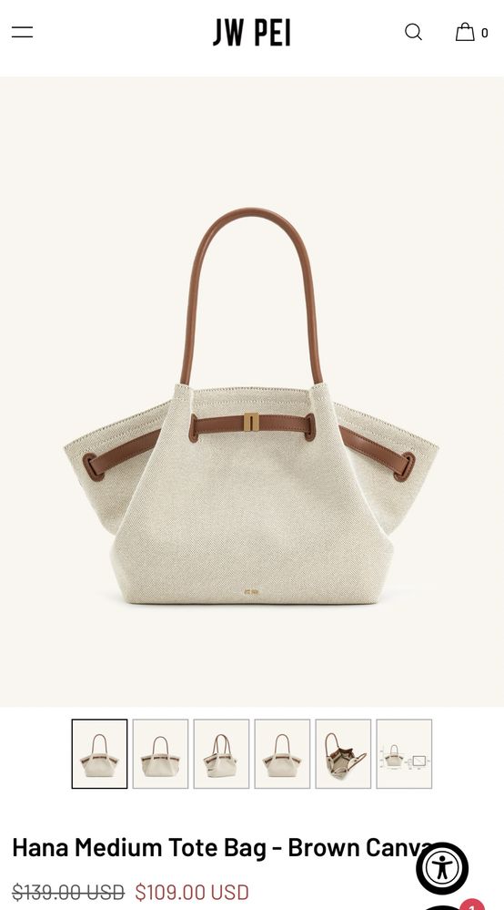 Сумка JW PEI Hana Medium Tote Bag