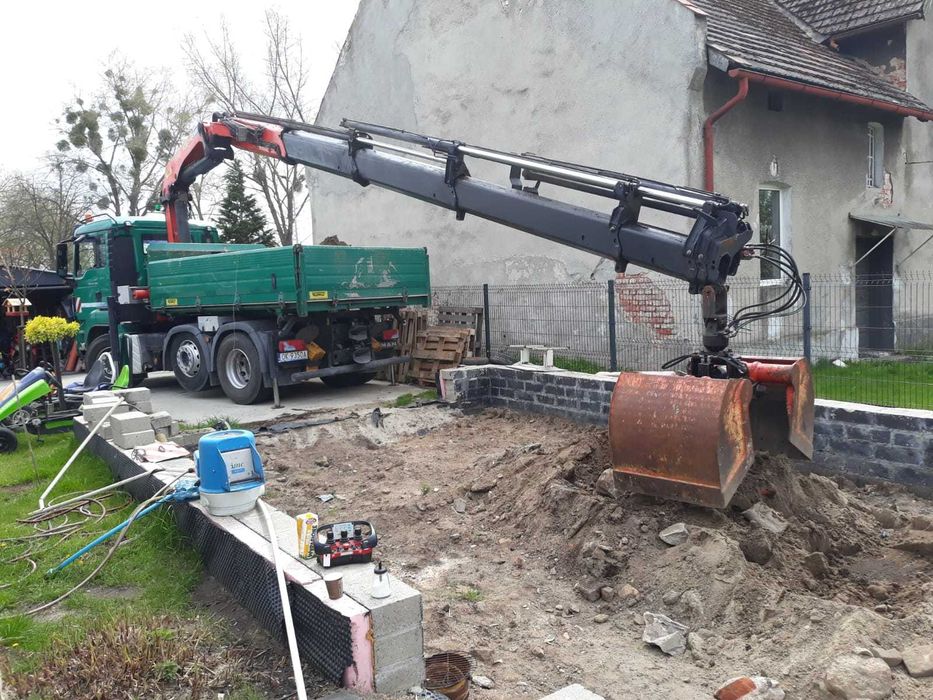 Usługi dźwigowe HDS, transport