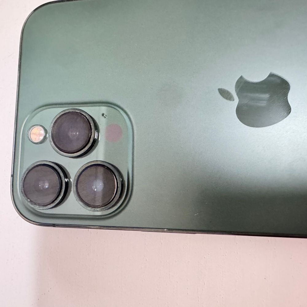 Iphone 13 pro max verde alpino com caixa e carregador,