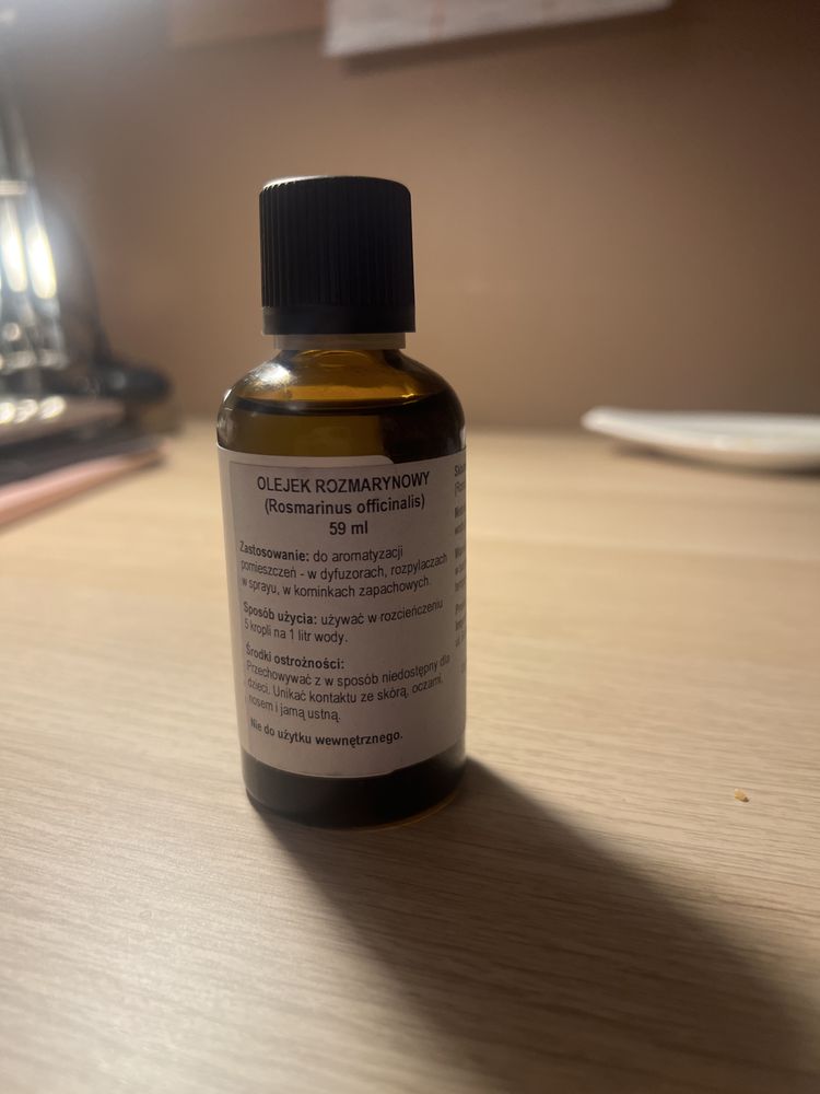 Czysty olejek olej rozmarynowy z rozmarynu 59 ml porost wlosow olejowa