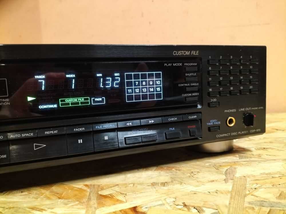 TOP! Wysoki model! Odtwarzacz CD SONY CDP-970  /Wysyłam!