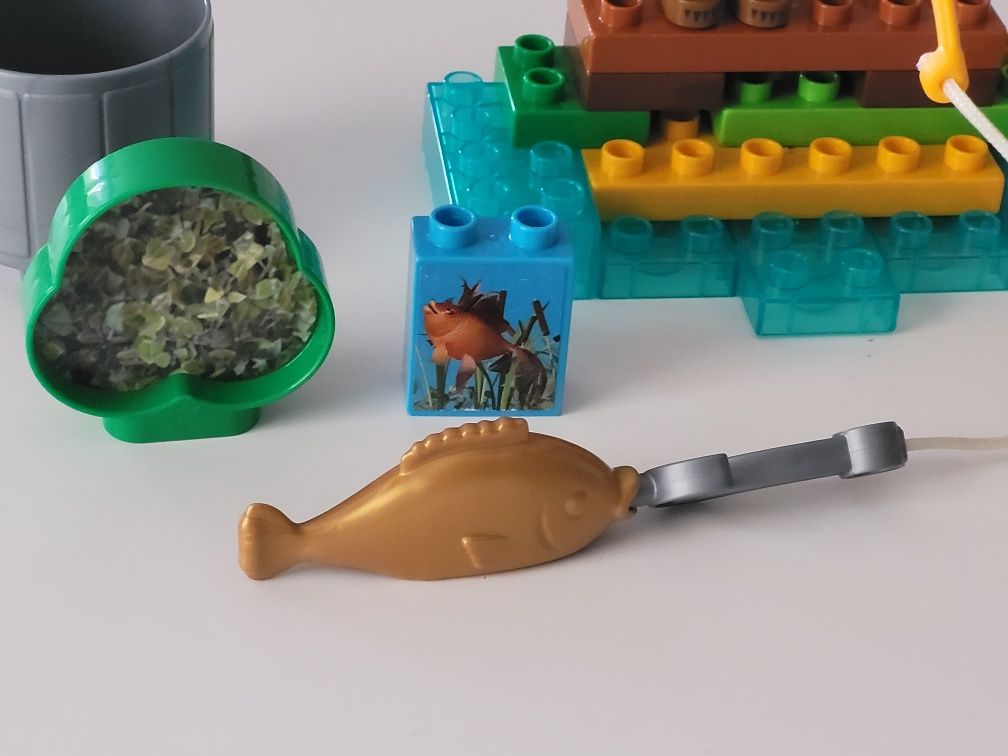 MASZA  NIEDŹWIEDŹ na rybach klocki Unico Play Big pasują do LEGO DUPLO