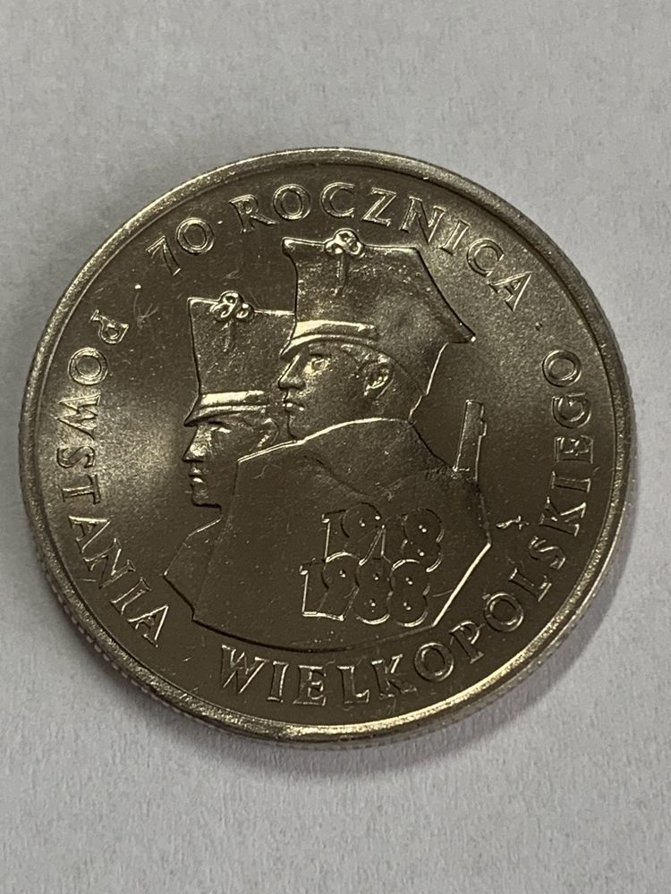 Moneta 100 złotych - 70 rocznica Powstania Wielkopolskiego - 1988 rok