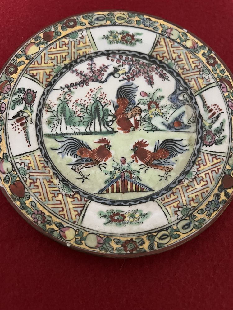 Antique Prato de porcelana