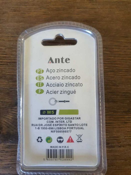 parafuso com argola novo na caixa