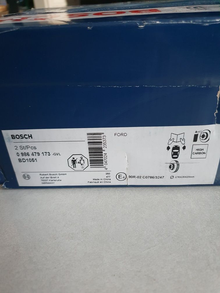 Tarcze hamulcowe przód bosch ford focus c-max volvo