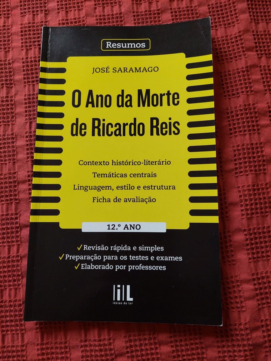 Livro de resumos - O Ano da Morte de Ricardo Reis