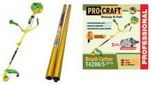 Бензокоса Procraft T4200/S Pro (2 штанги, 3 ножа+катушка+ремень)