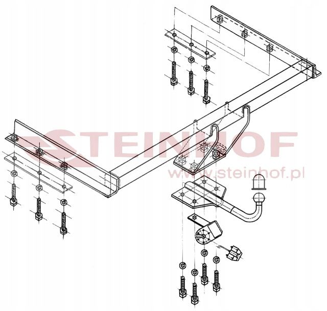 Steinhof Nowy Hak Holowniczy+wiązka Chrysler Voyager+Grand 2001do2008