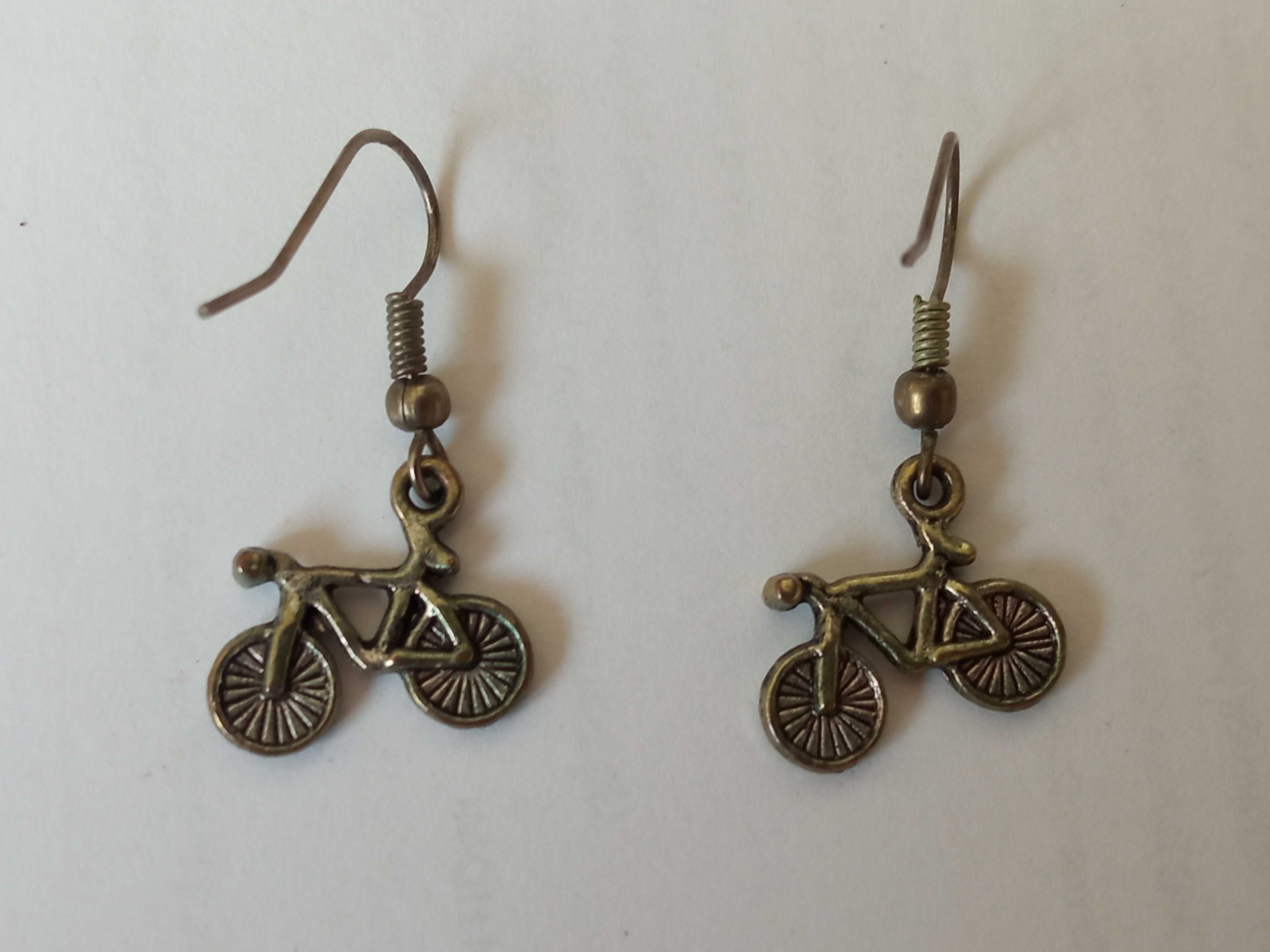Kolczyki wiszące metalowe rowery rower Biżuteria sztuczna