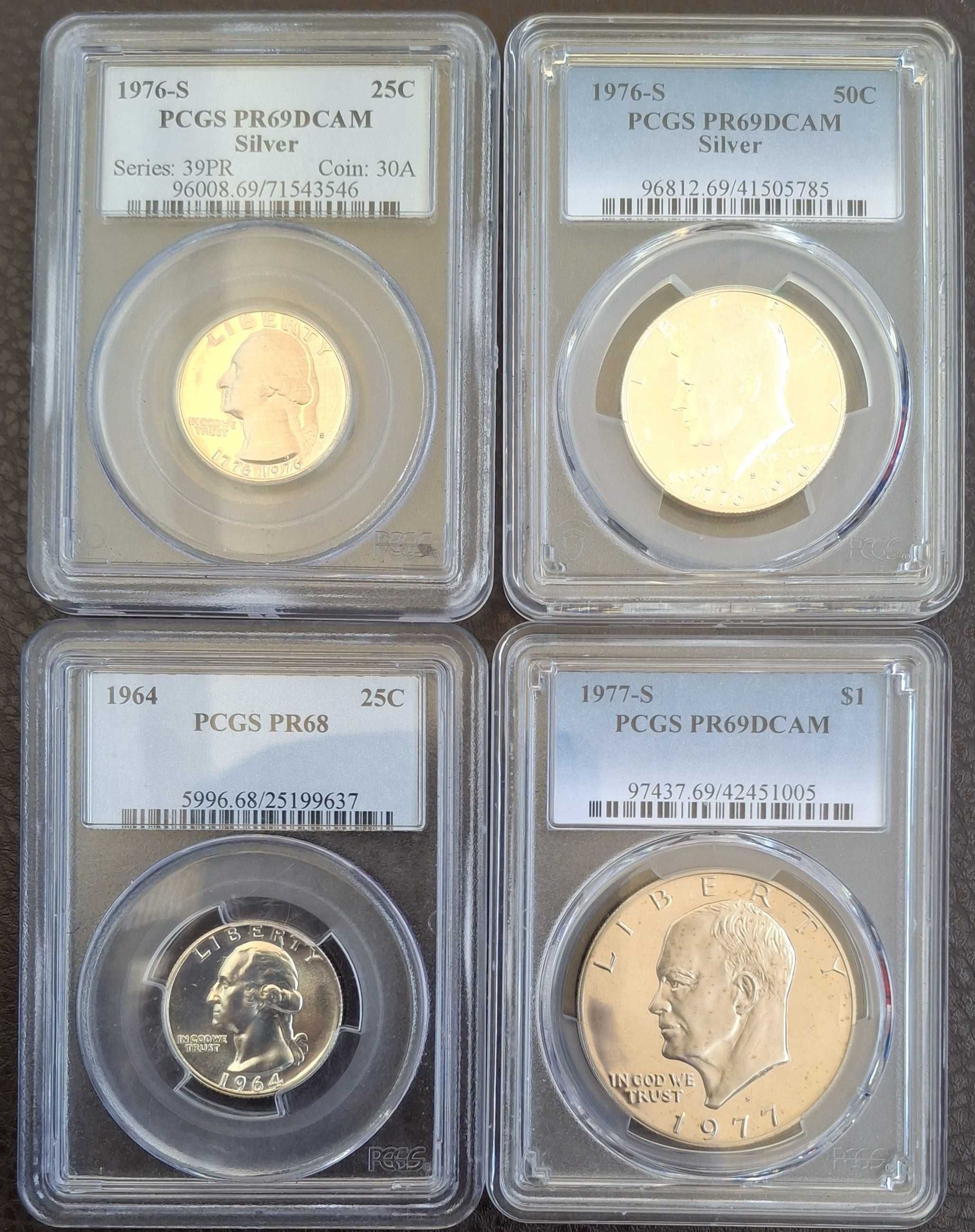 Moedas Estados Unidos certificadas pela PCGS